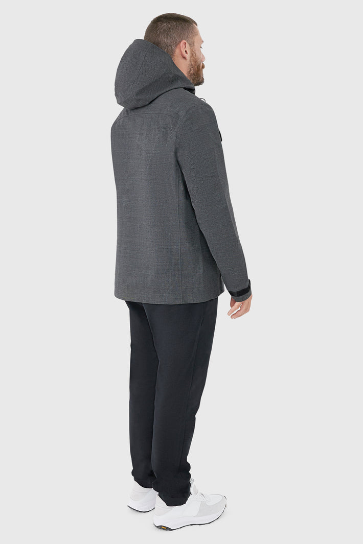 Woven Shield Hooded Jacket