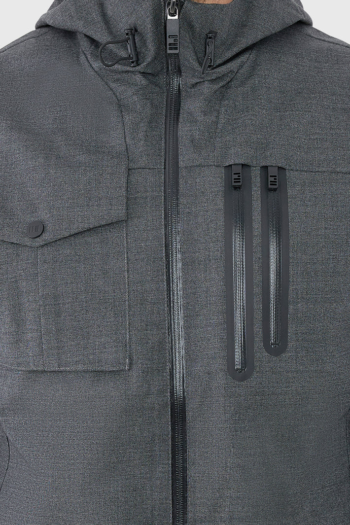 Woven Shield Hooded Jacket