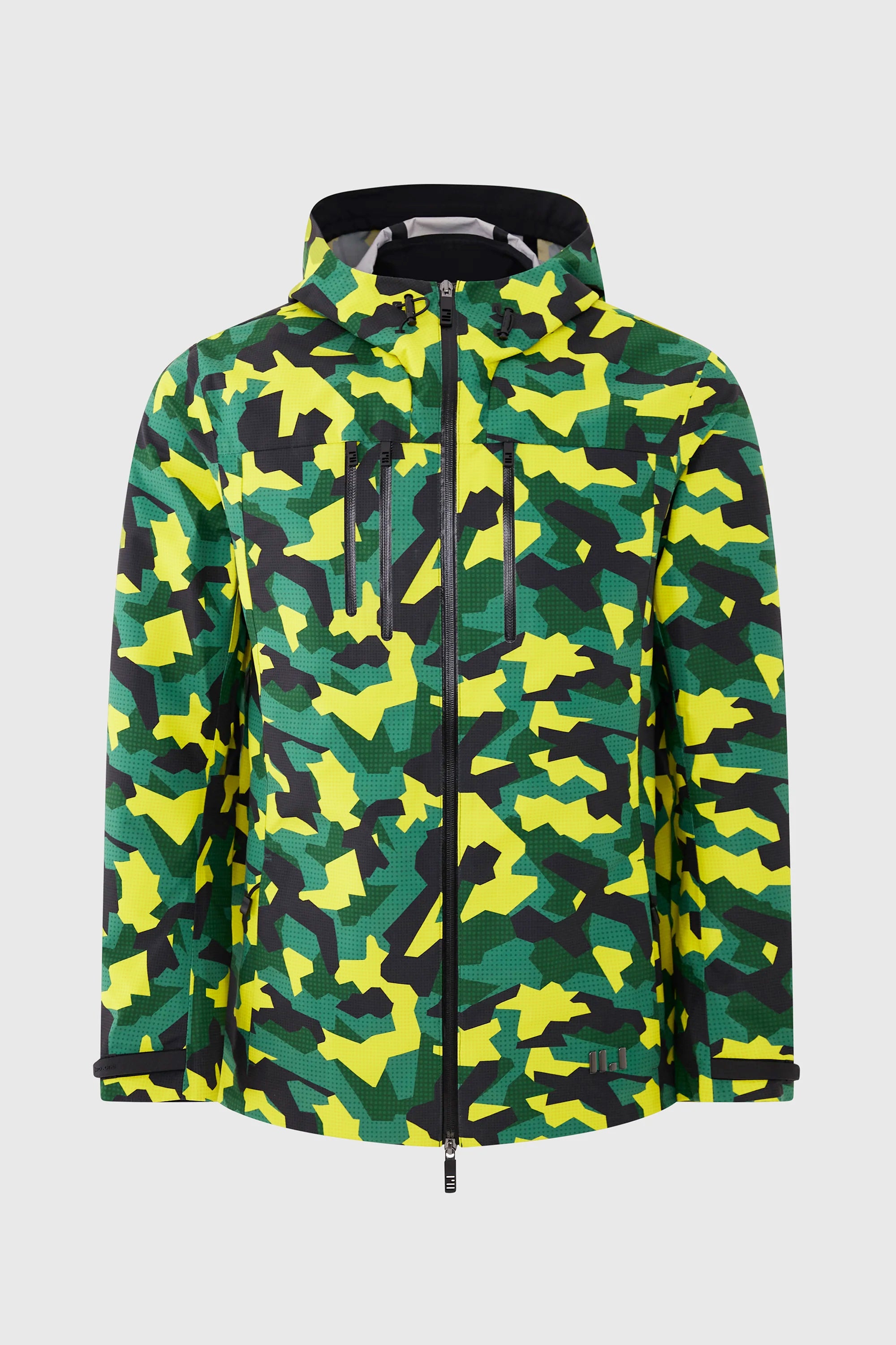 Printed technical Hooded Jacket