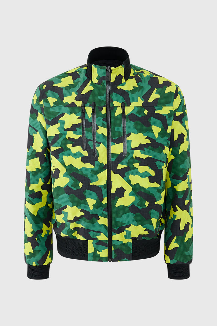 Printed Technical Bomber Jacket