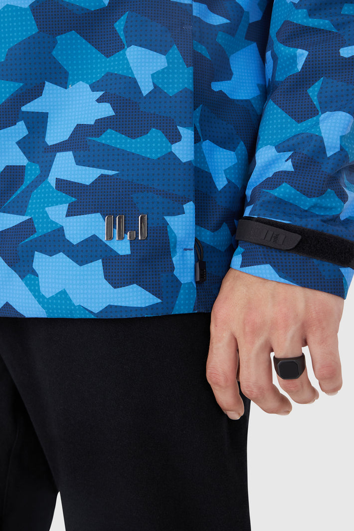 Printed technical Hooded Jacket