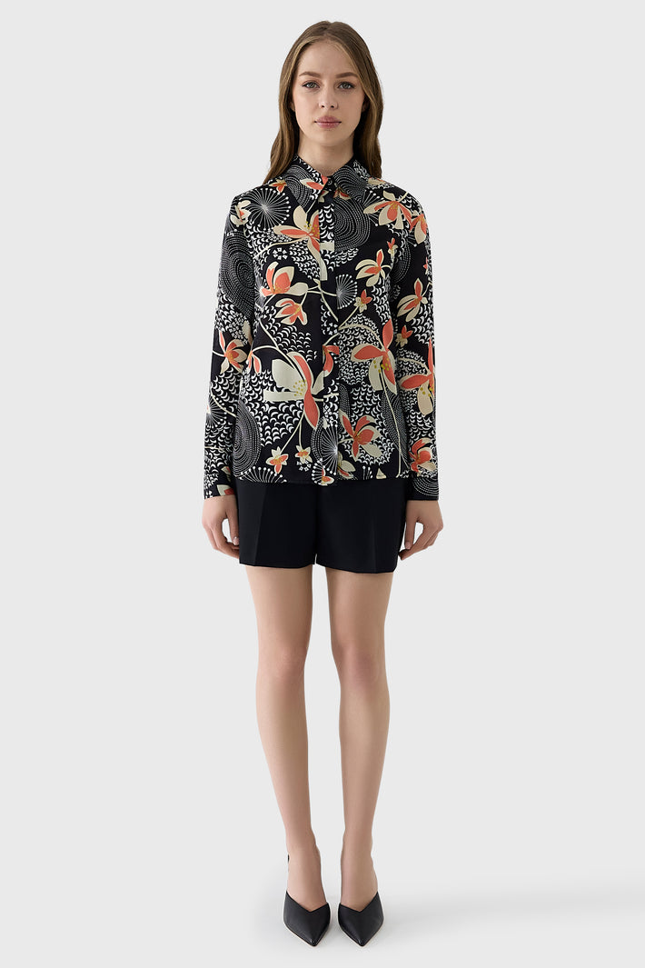 Abstract Floral Shirt