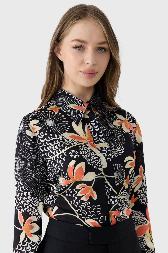 Abstract Floral Shirt