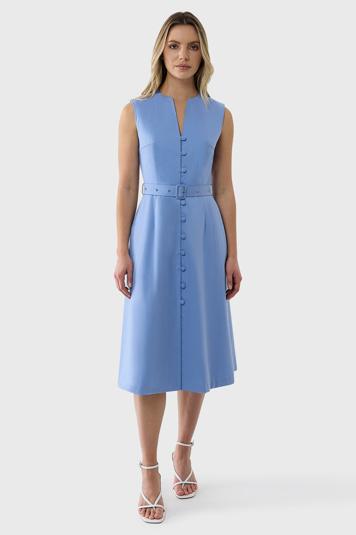 Sky Shirtdress