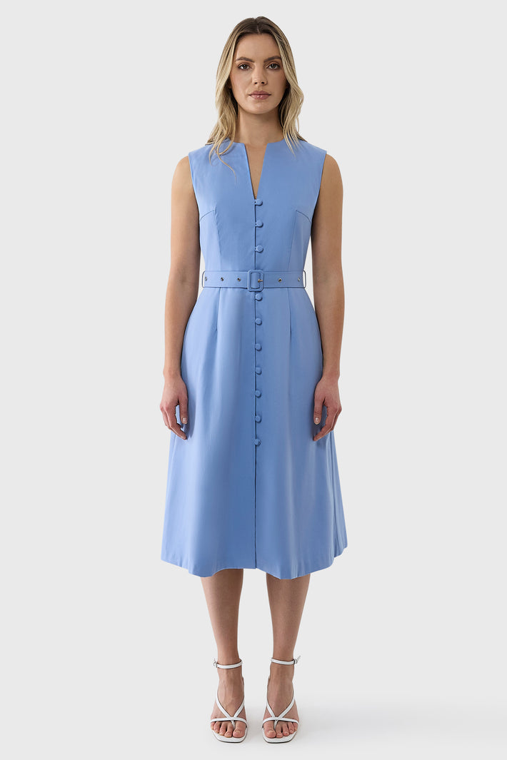 Sky Shirtdress