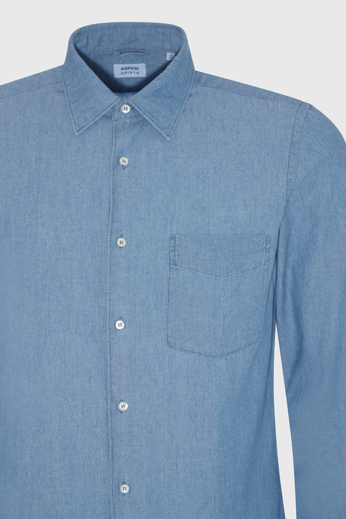 Aspesi. Light Denim Shirt