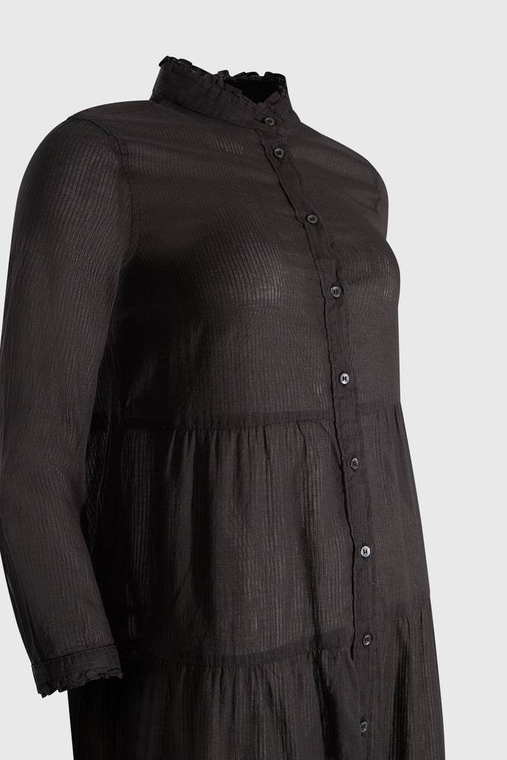 Aspesi. Nylon Layered Shirtdress