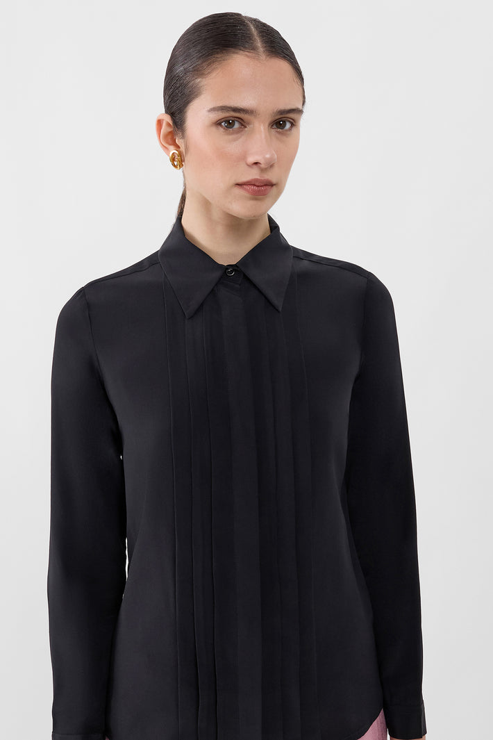 Pleated Panel Blouse