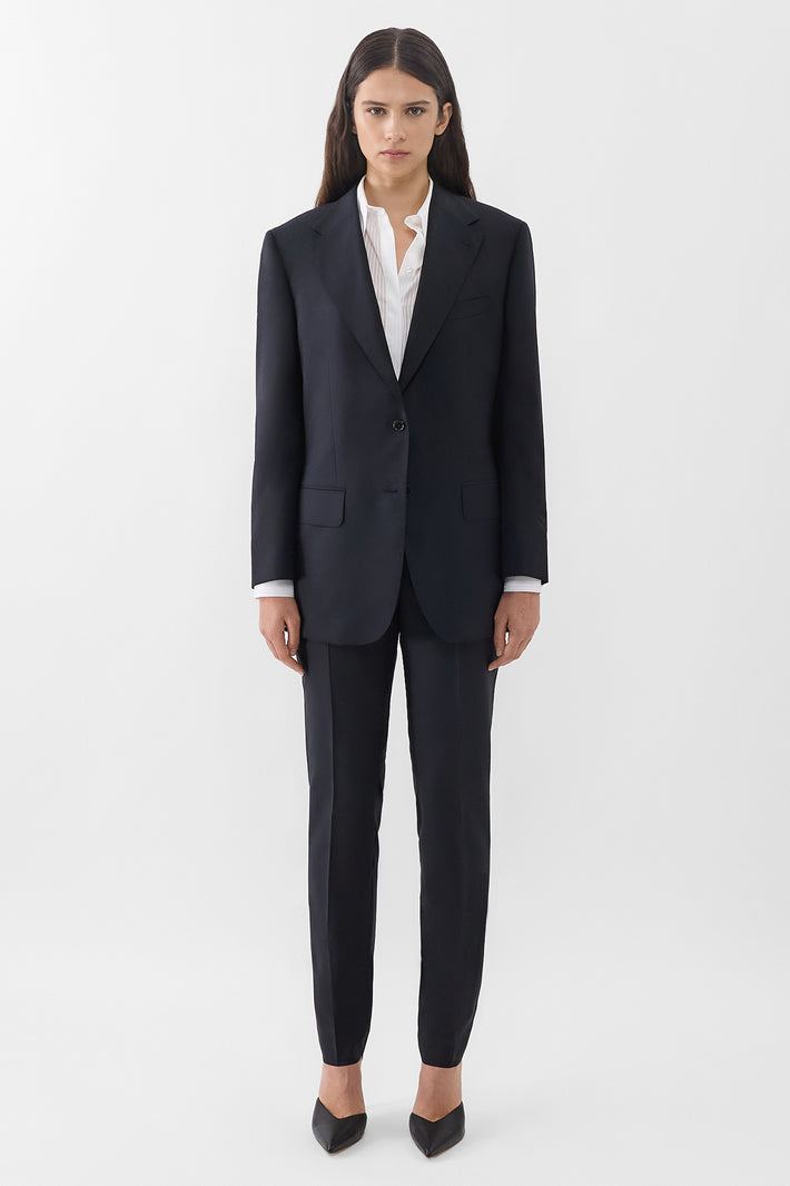 Fine Wool Oversized Blazer