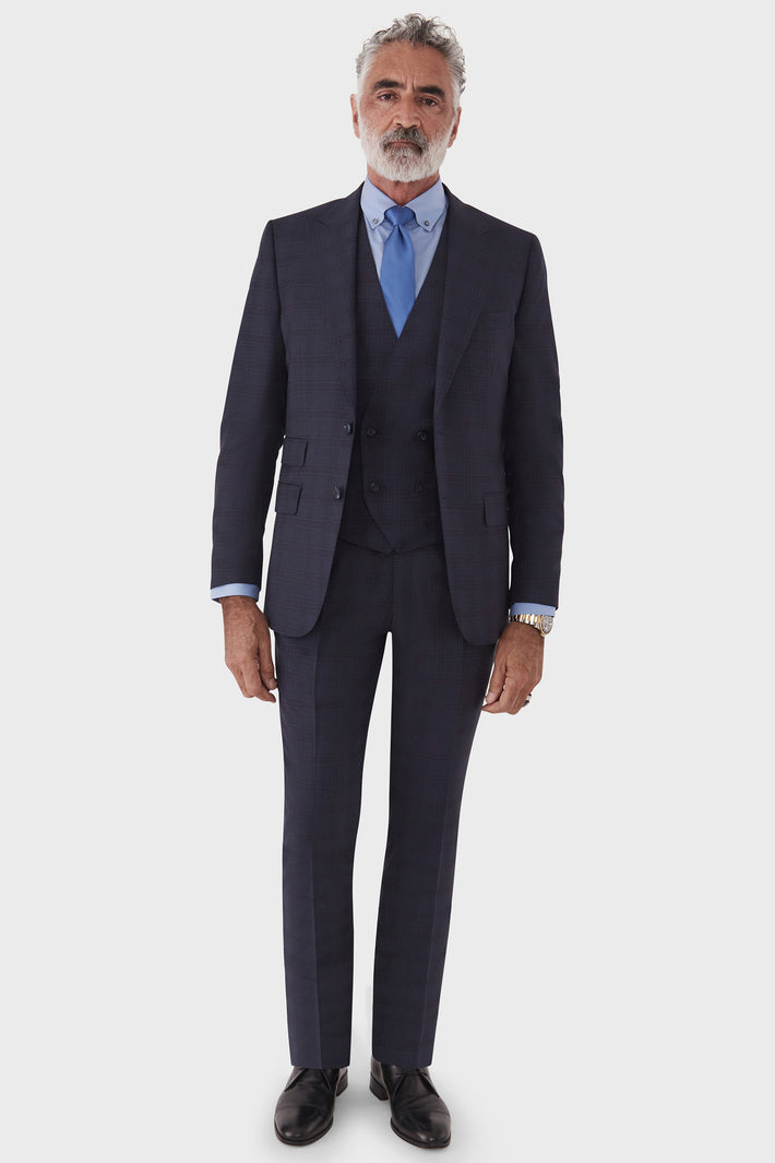 London C3W Suit Prince Check