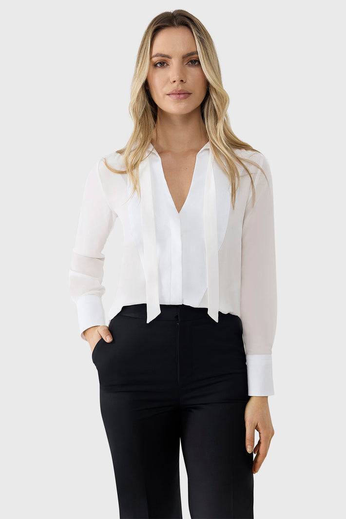 Silk Tuxedo Shirt