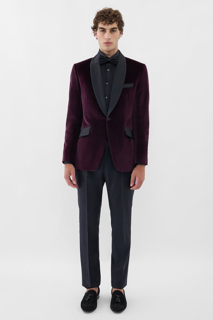 London Velvet Tuxedo Blazer