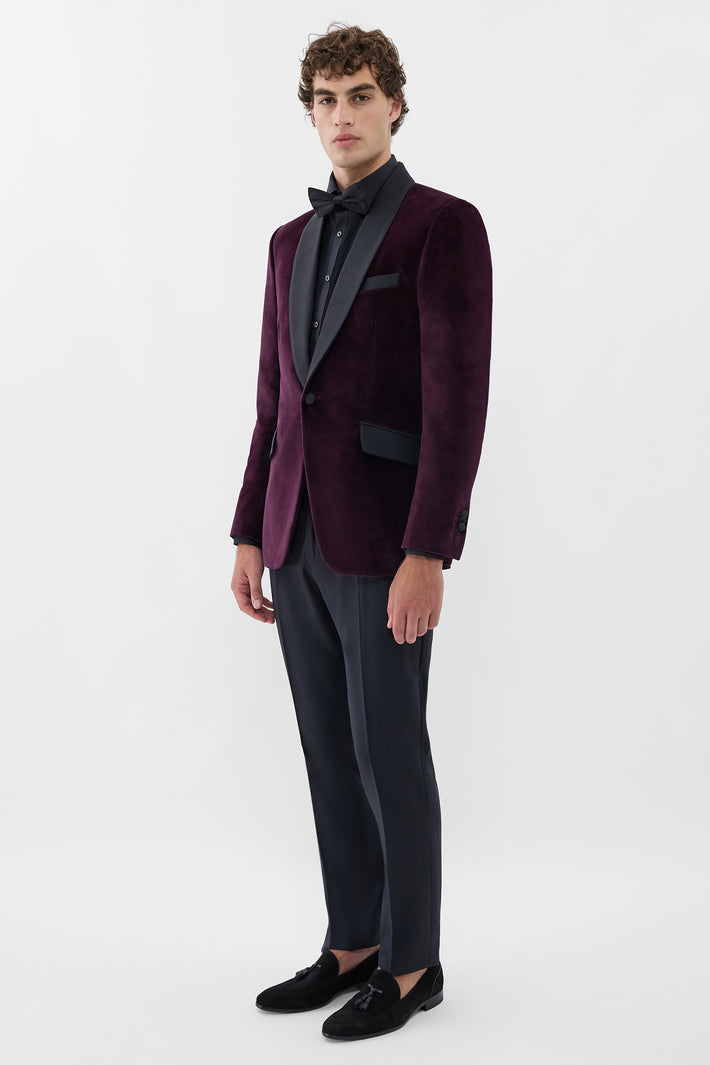 London Velvet Tuxedo Blazer