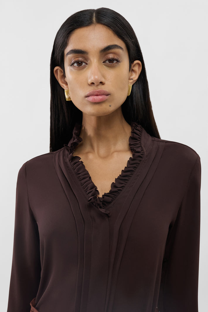 Double Ruffle Blouse