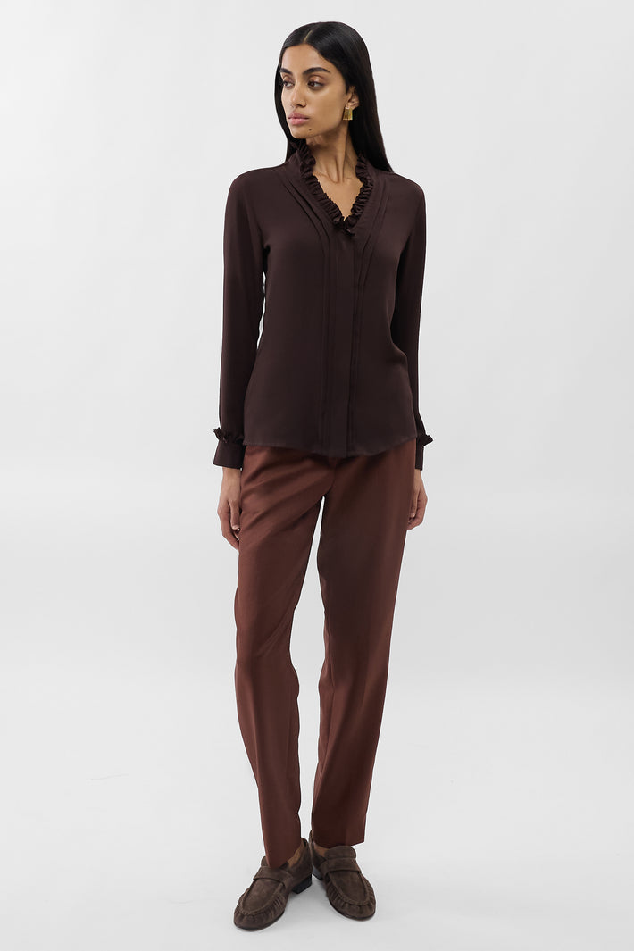 Double Ruffle Blouse