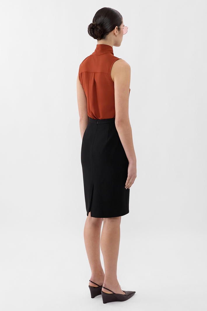 Signature Crepe Pencil Skirt