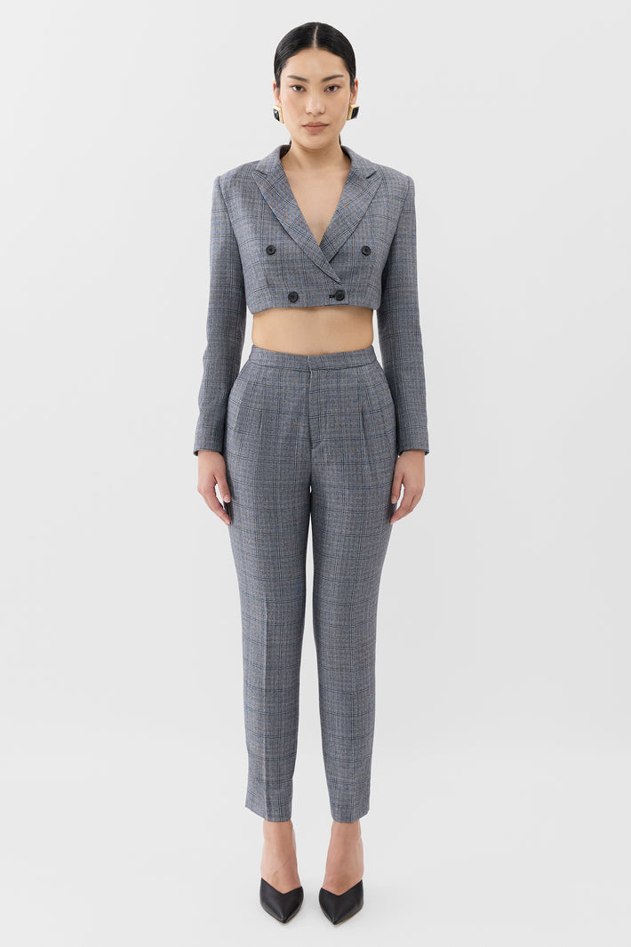 High Waist Trouser with Pleat