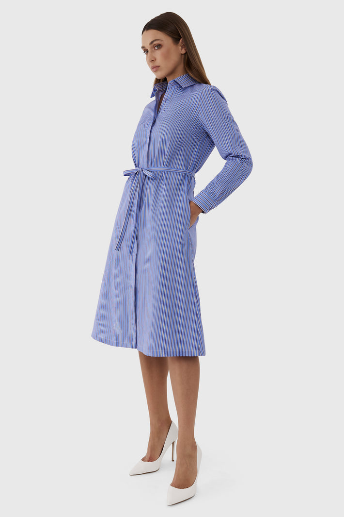 Olivia Double Stripe Shirtdress
