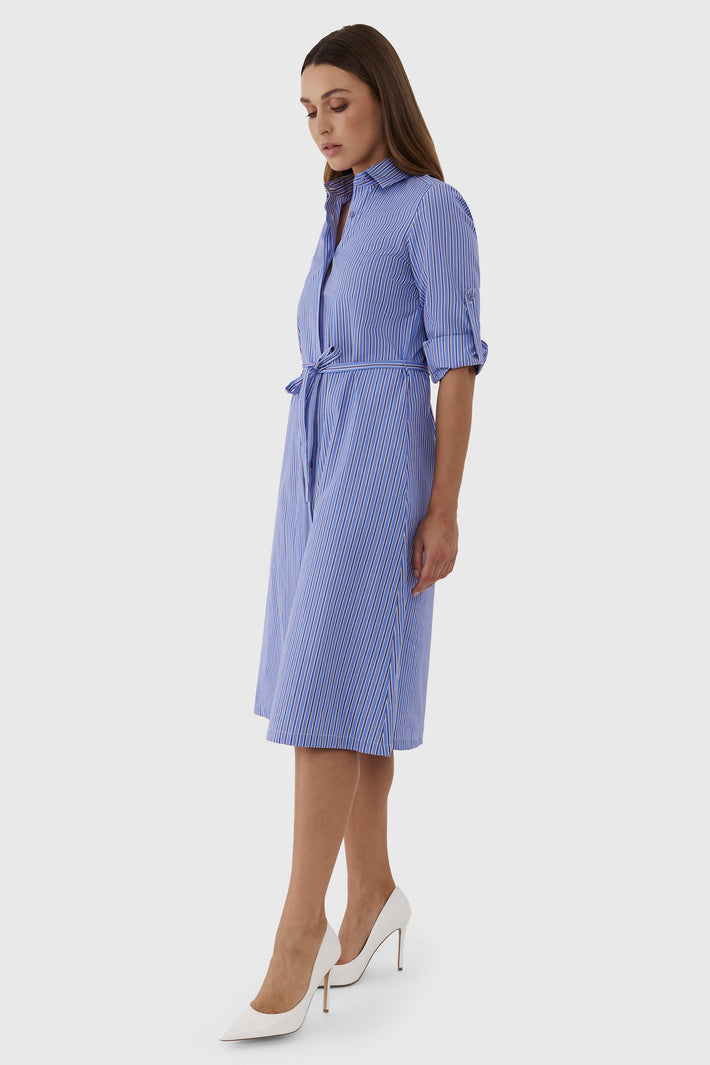 Olivia Double Stripe Shirtdress