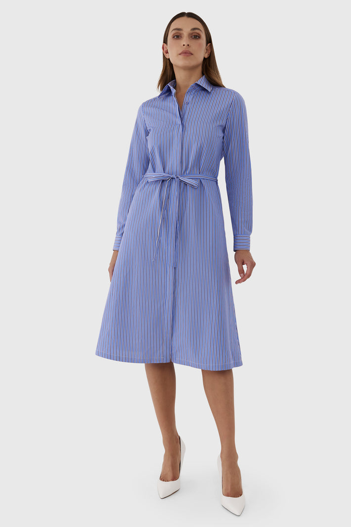 Olivia Double Stripe Shirtdress