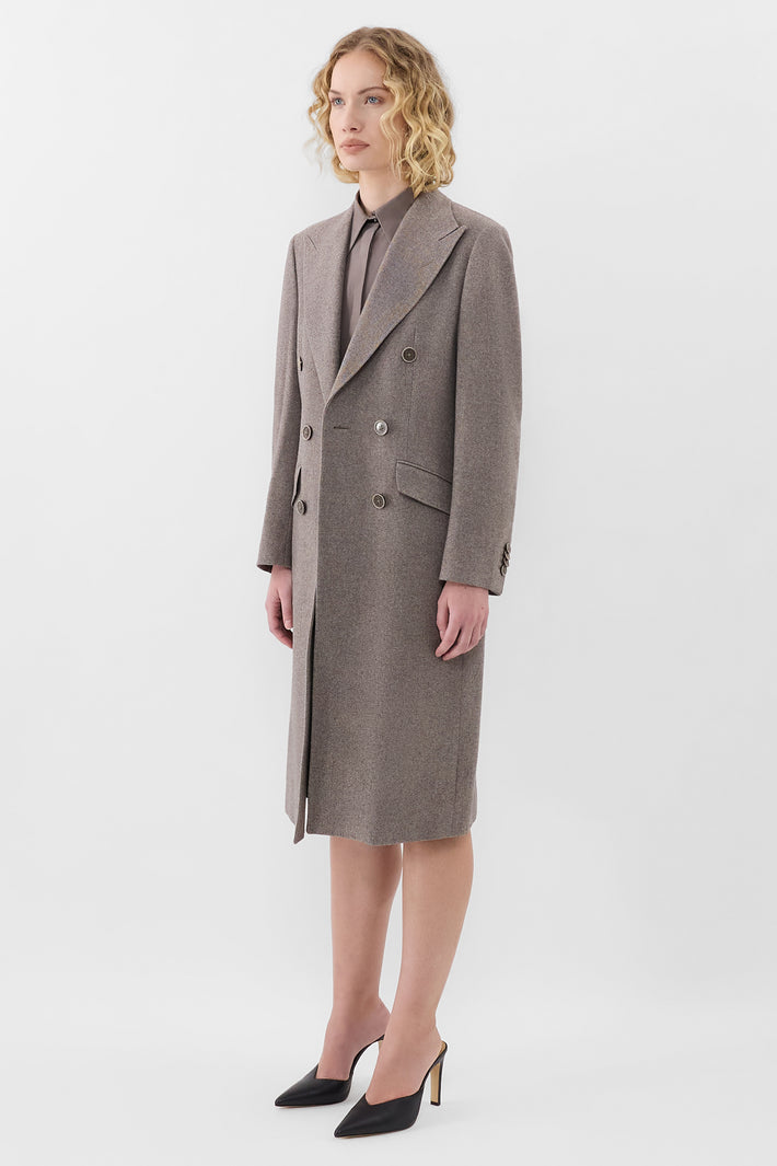 Herringbone DB Coat