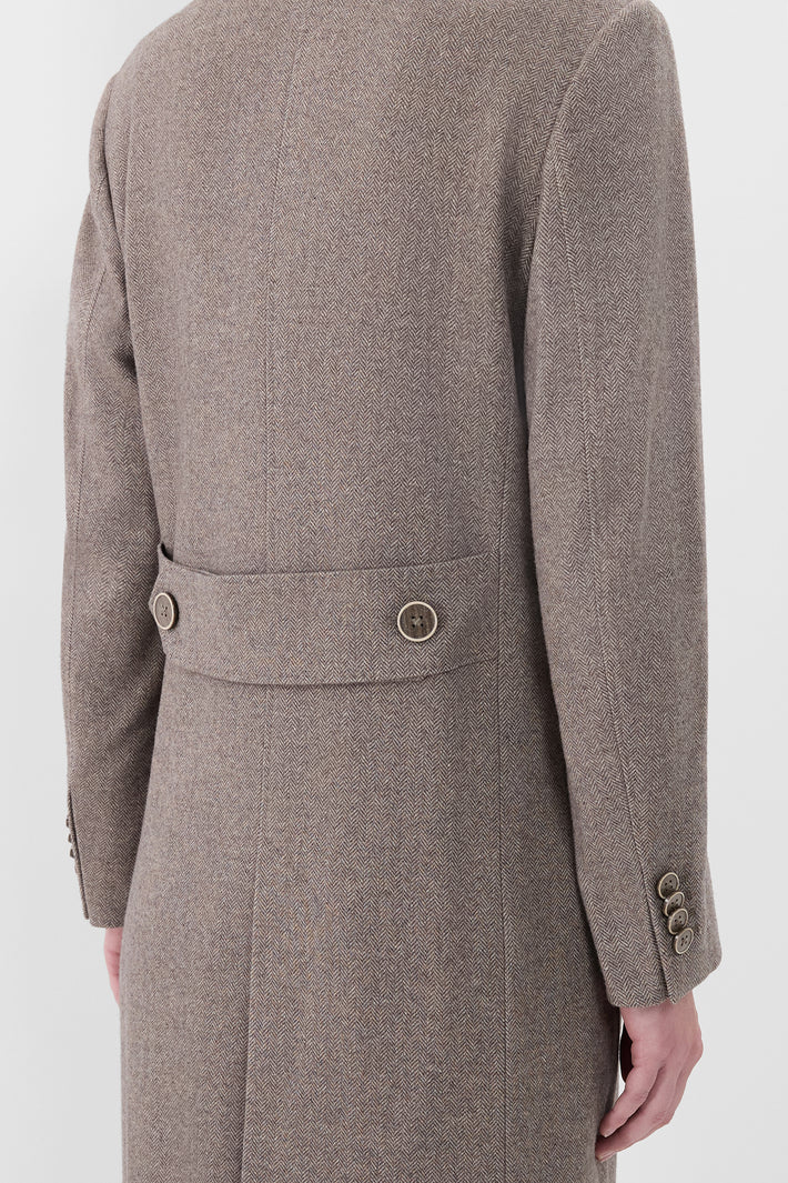 Herringbone DB Coat