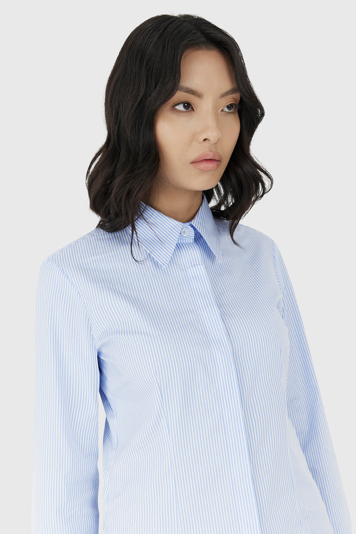 Tara Shirt Stripe Sky