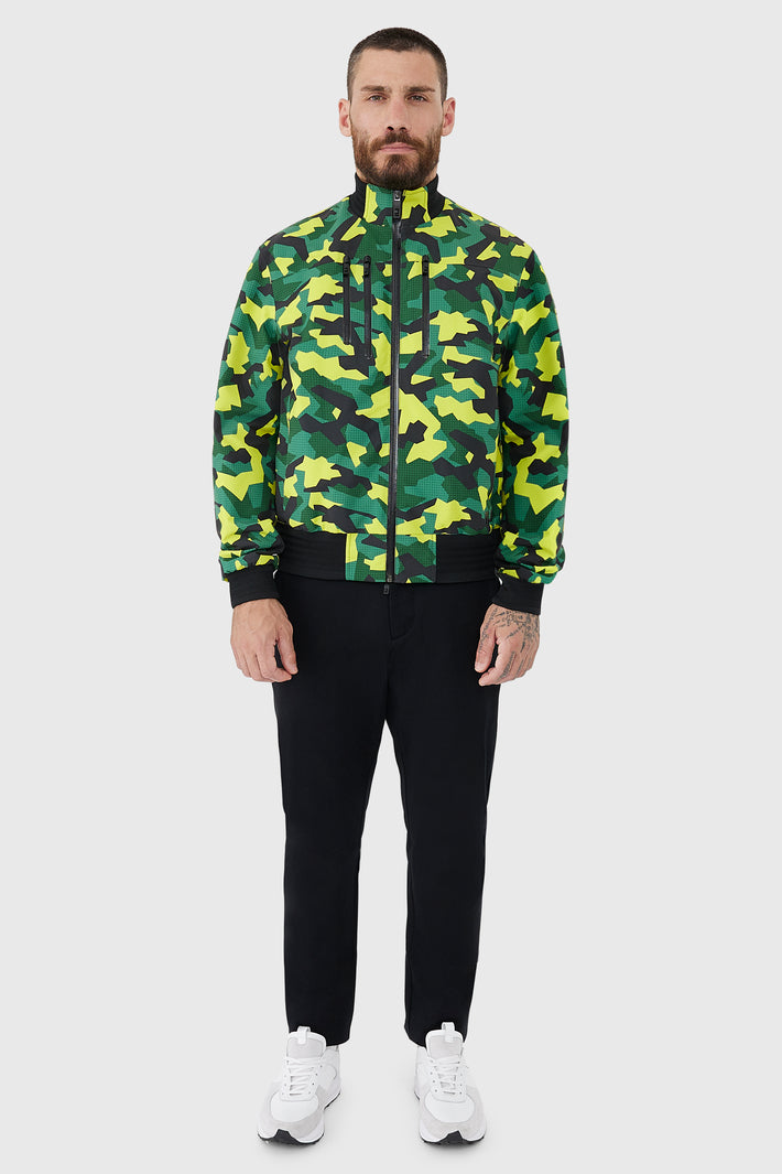 Printed Technical Bomber Jacket