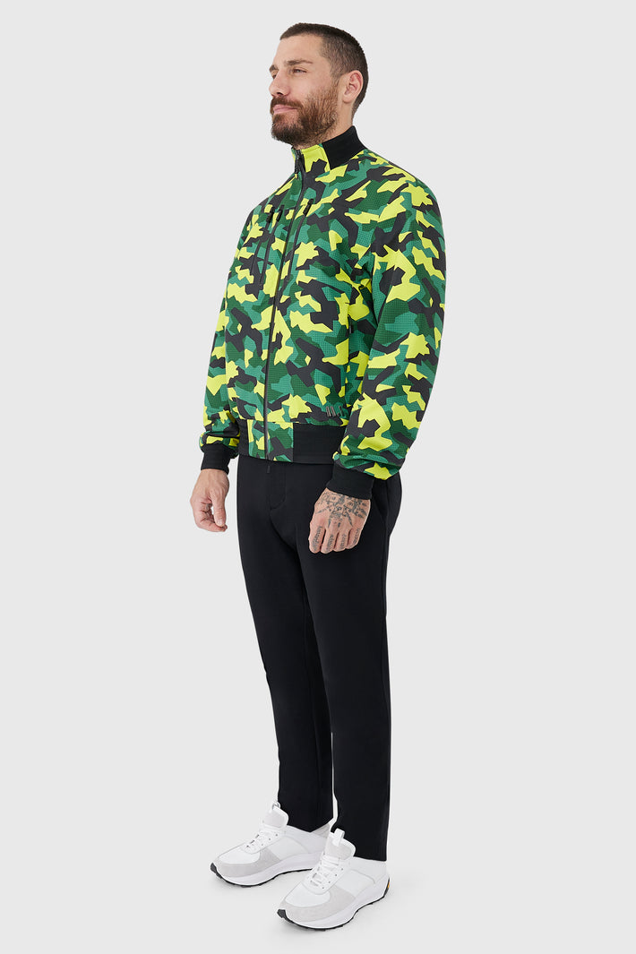 Printed Technical Bomber Jacket