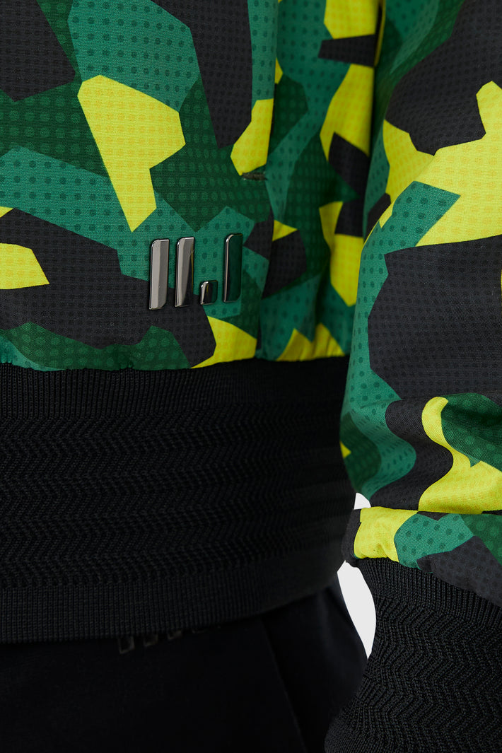 Printed Technical Bomber Jacket