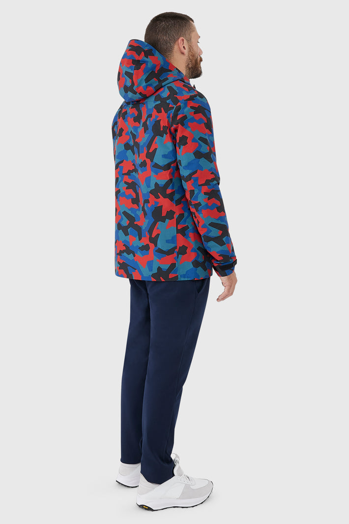 Printed technical Hooded Jacket