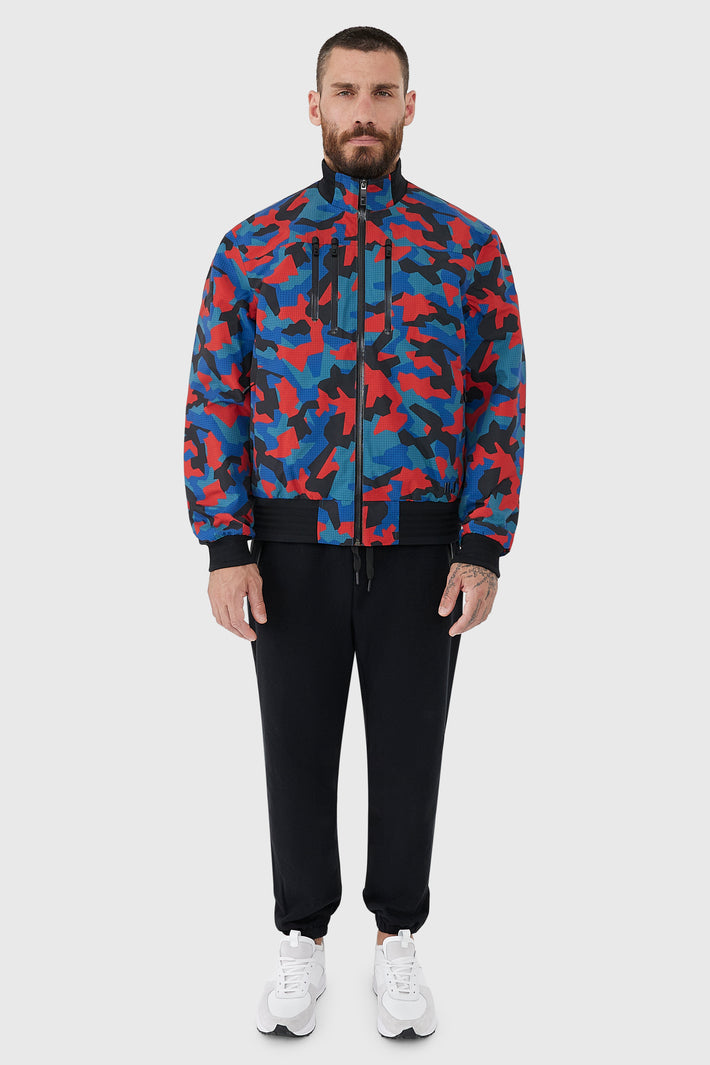 Printed Technical Bomber Jacket