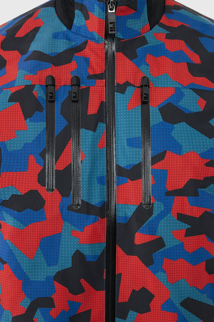 Printed Technical Bomber Jacket