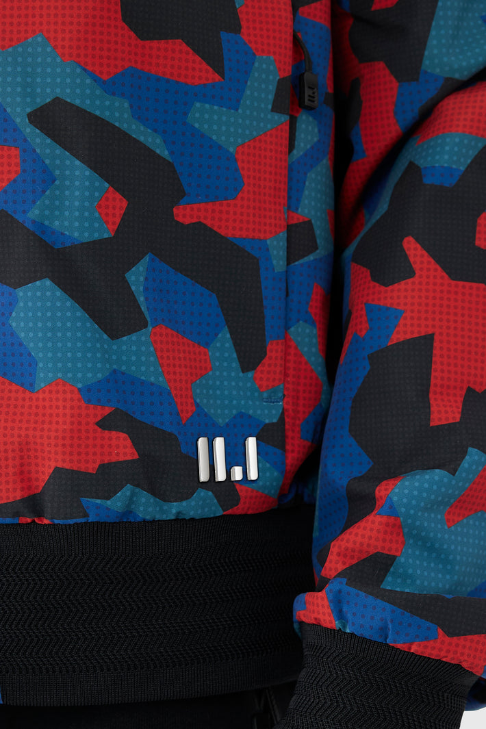 Printed Technical Bomber Jacket