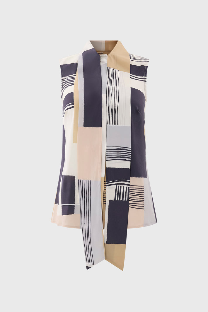 Cora blouse Geo Print