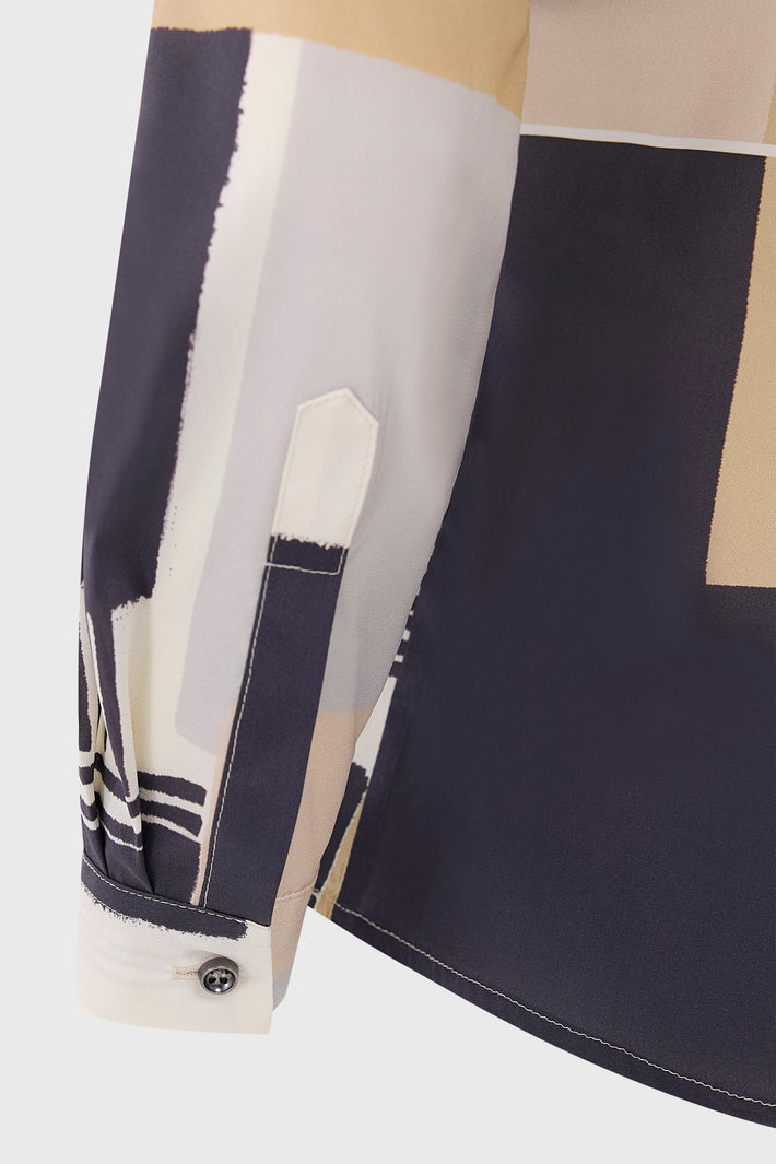 Natalie Blouse Geo Print