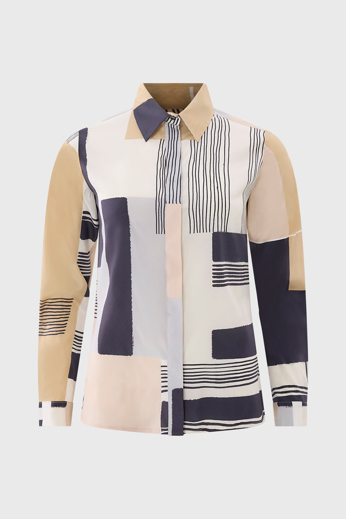 Natalie Blouse Geo Print