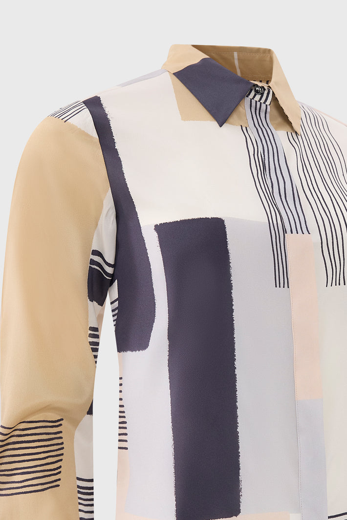 Natalie Blouse Geo Print