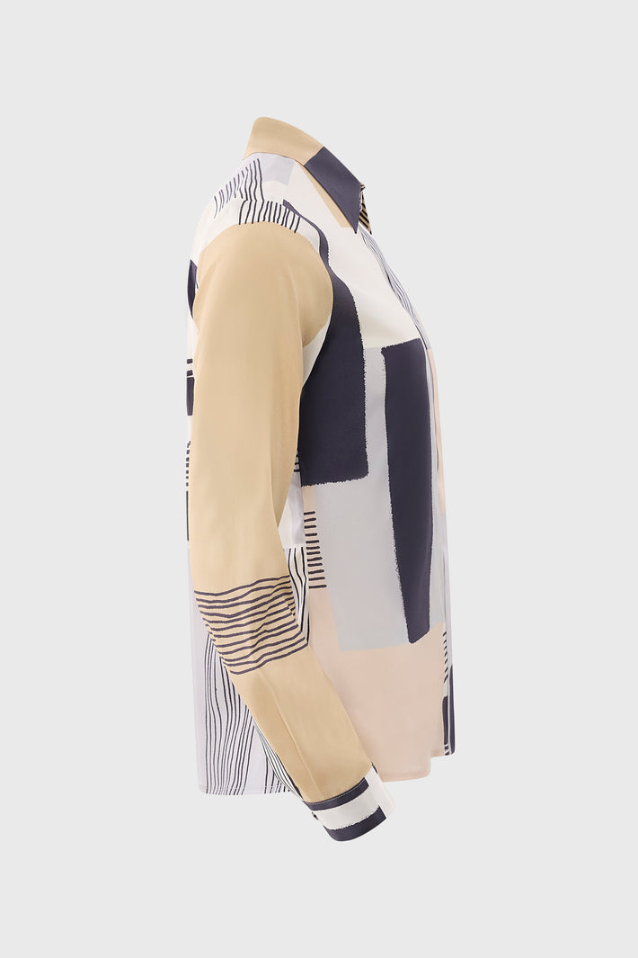 Natalie Blouse Geo Print