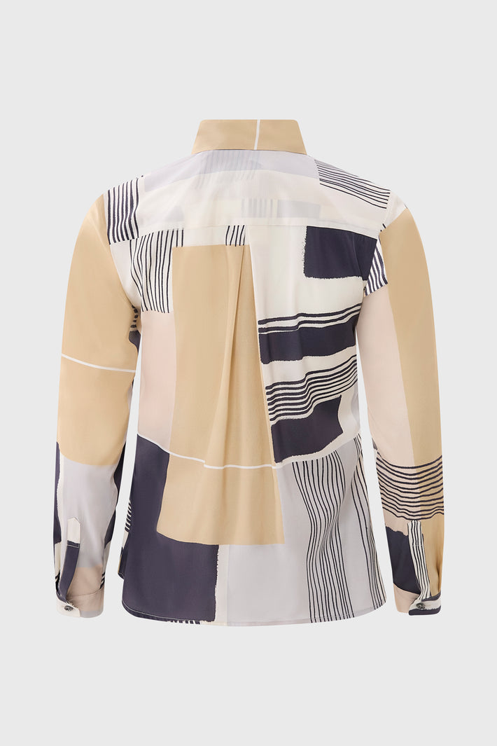 Natalie Blouse Geo Print
