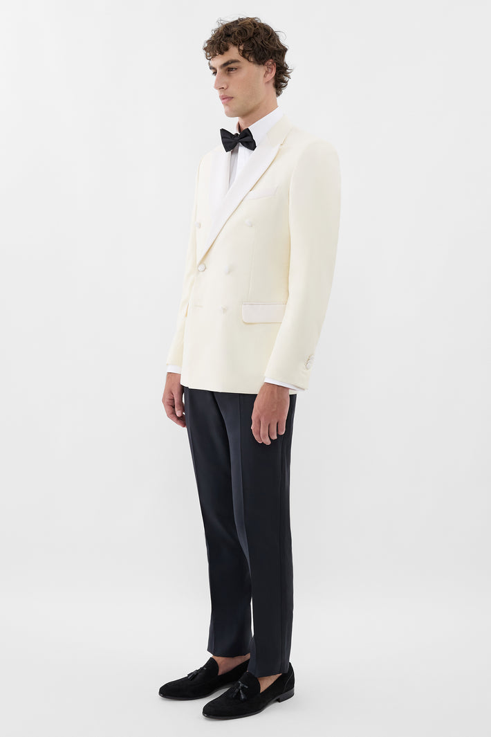 London Double Breasted Tuxedo Ivory