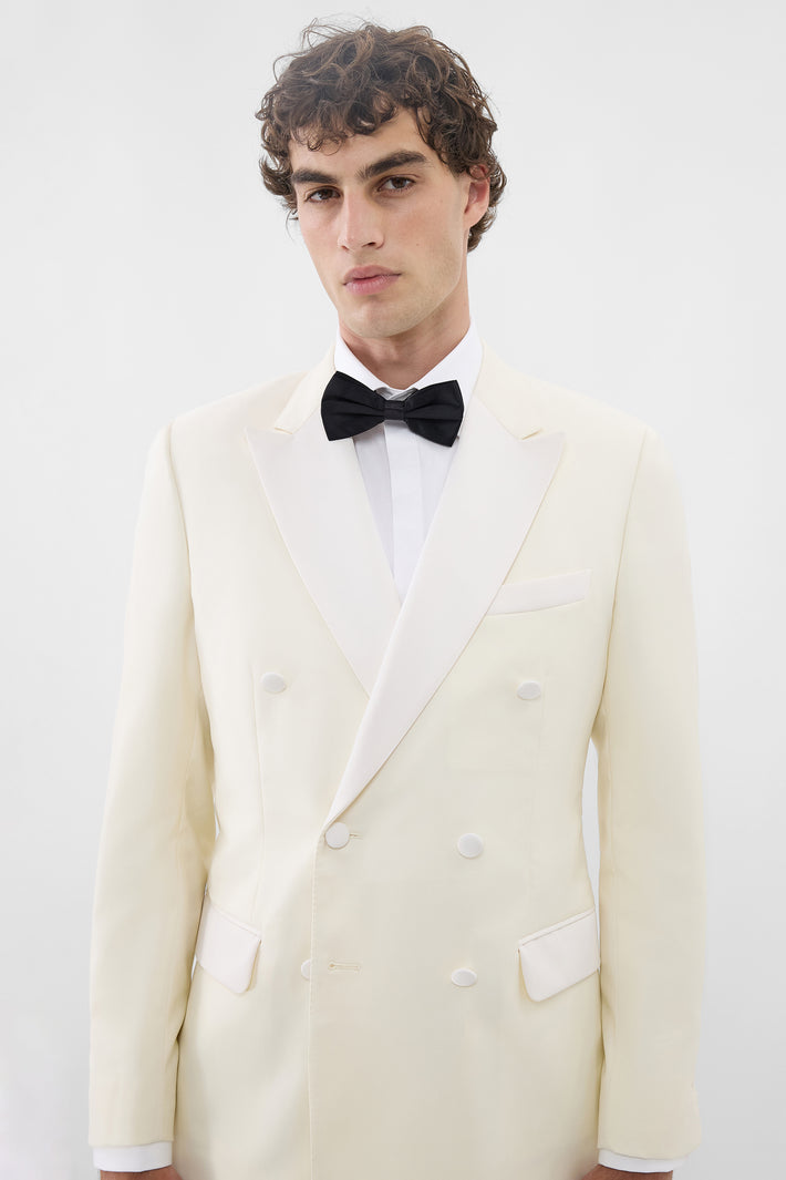 London Double Breasted Tuxedo Ivory