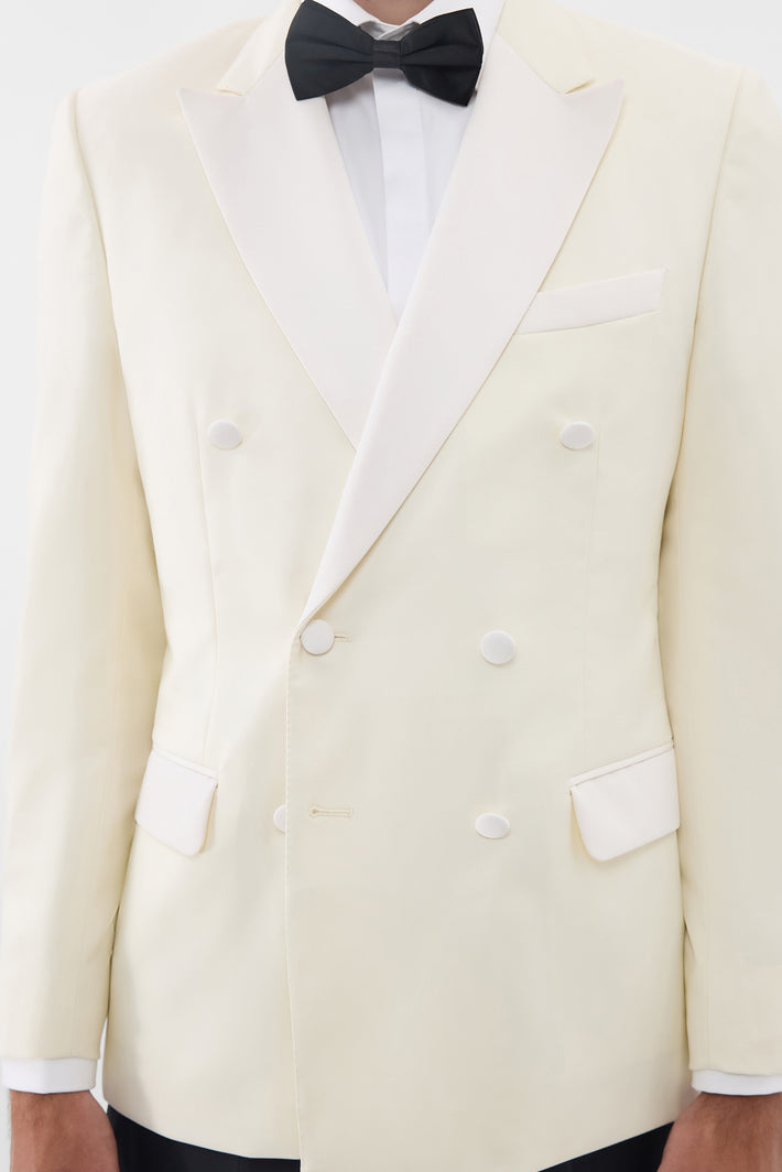 London Double Breasted Tuxedo Ivory
