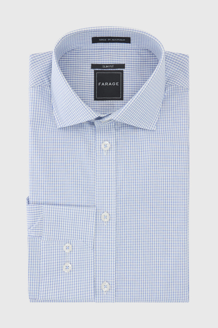 Jax Shirt- Mendel Blue