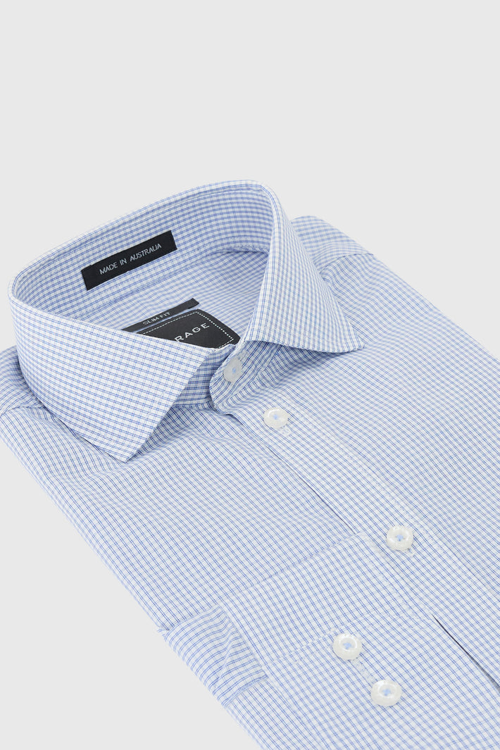 Jax Shirt- Mendel Blue