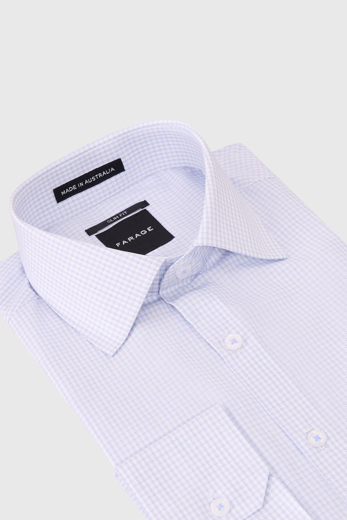 Jax Slim Shirt Sky Check