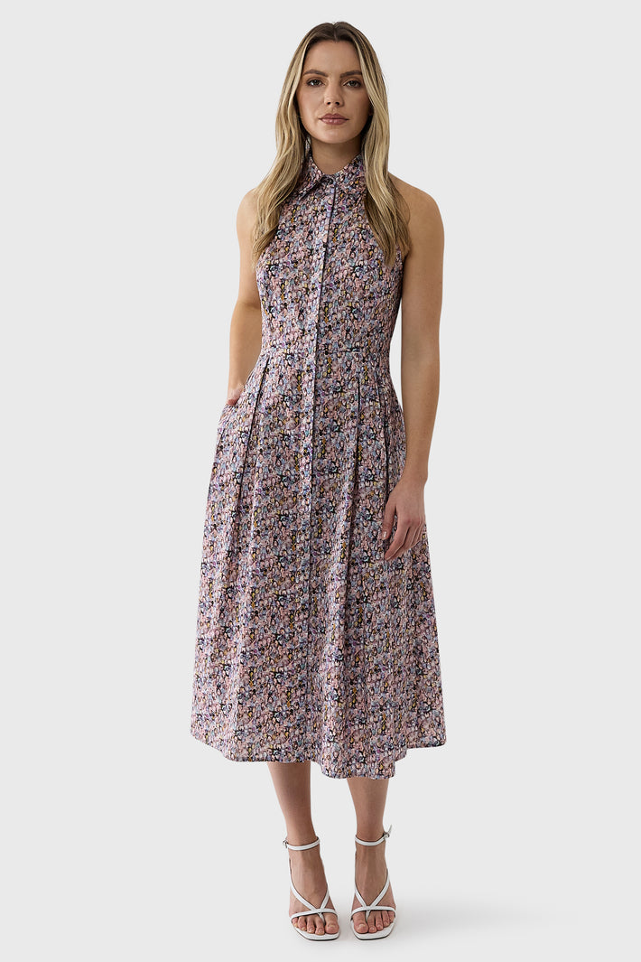 Liberty Halter Shirtdress