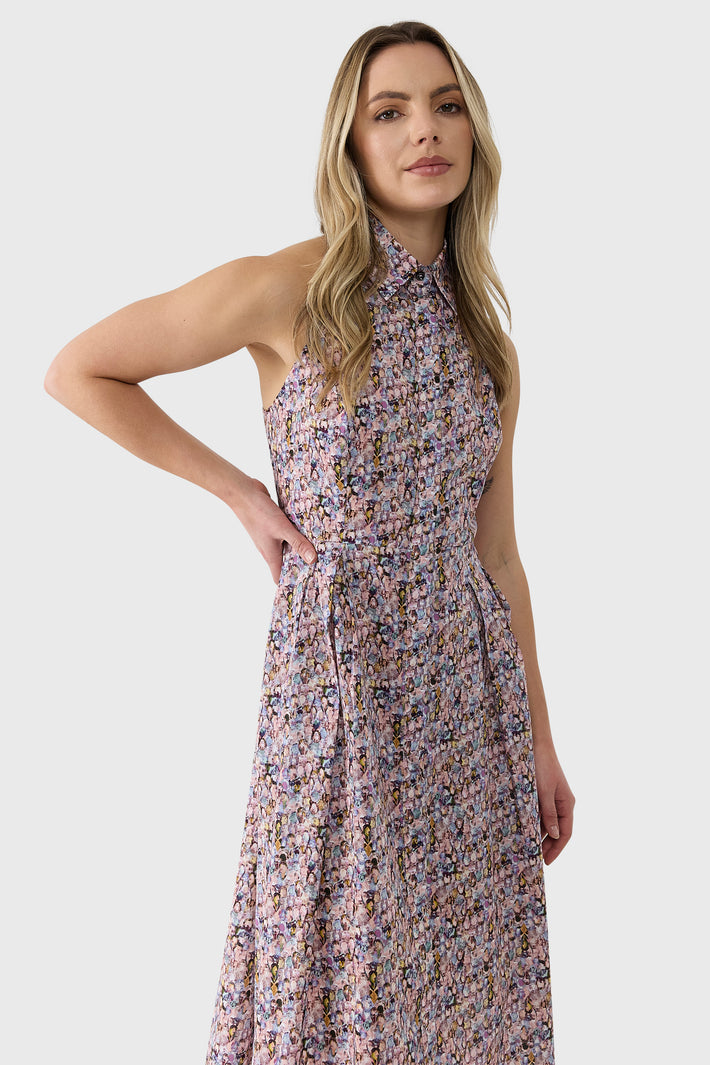 Liberty Halter Shirtdress