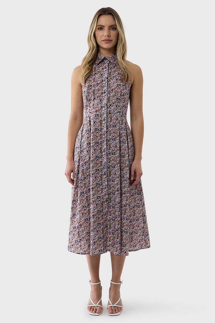 Liberty Halter Shirtdress