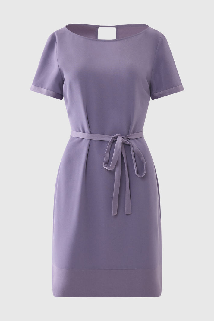 Satin Crepe Shift Dress